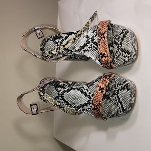 Used Size 8 Mix no 6 heels the colors Citrus/lemon/pink